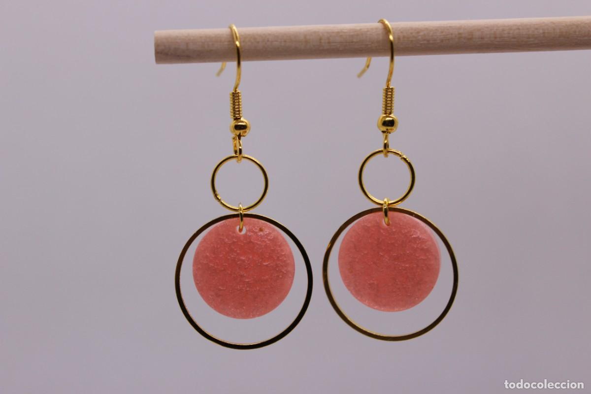 Joyeria: Pendientes de resina color coral - Foto 1