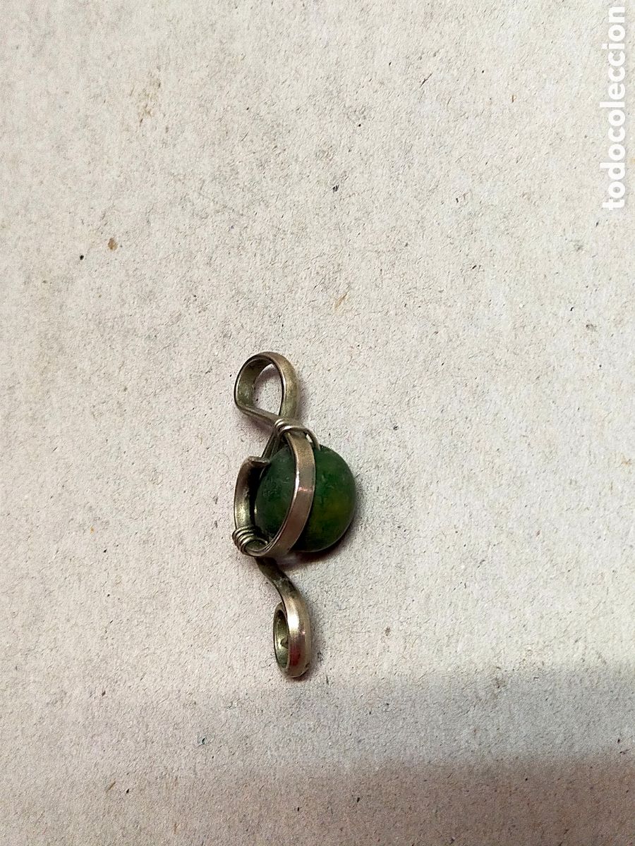 Joyeria: COLGATE DE METAL Y PIEDRA VERDE. - Foto 3
