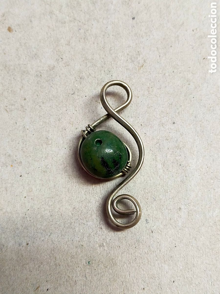 Joyeria: COLGATE DE METAL Y PIEDRA VERDE. - Foto 4