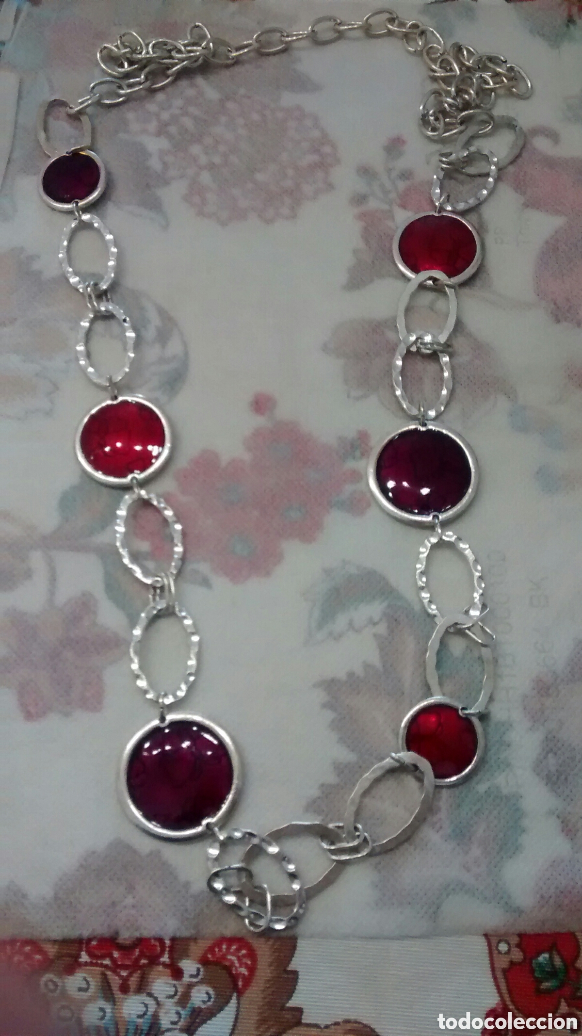 Joyeria: COLLAR VINTAGE ESMALTE Y METAL