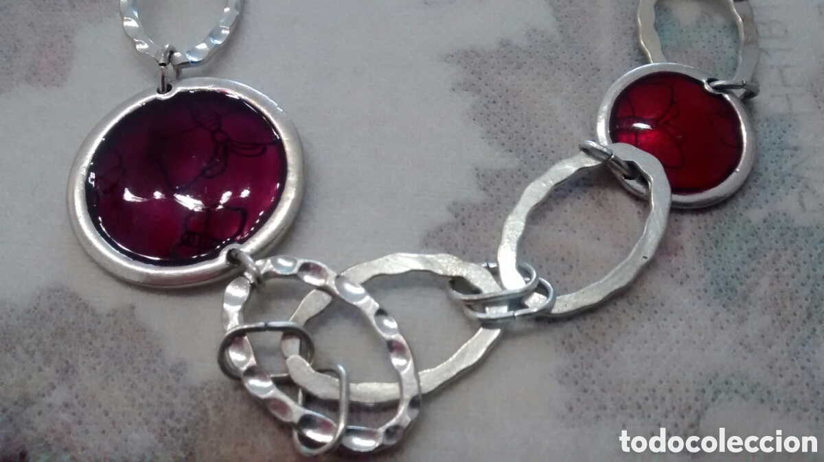 Joyeria: COLLAR VINTAGE ESMALTE Y METAL - Foto 4