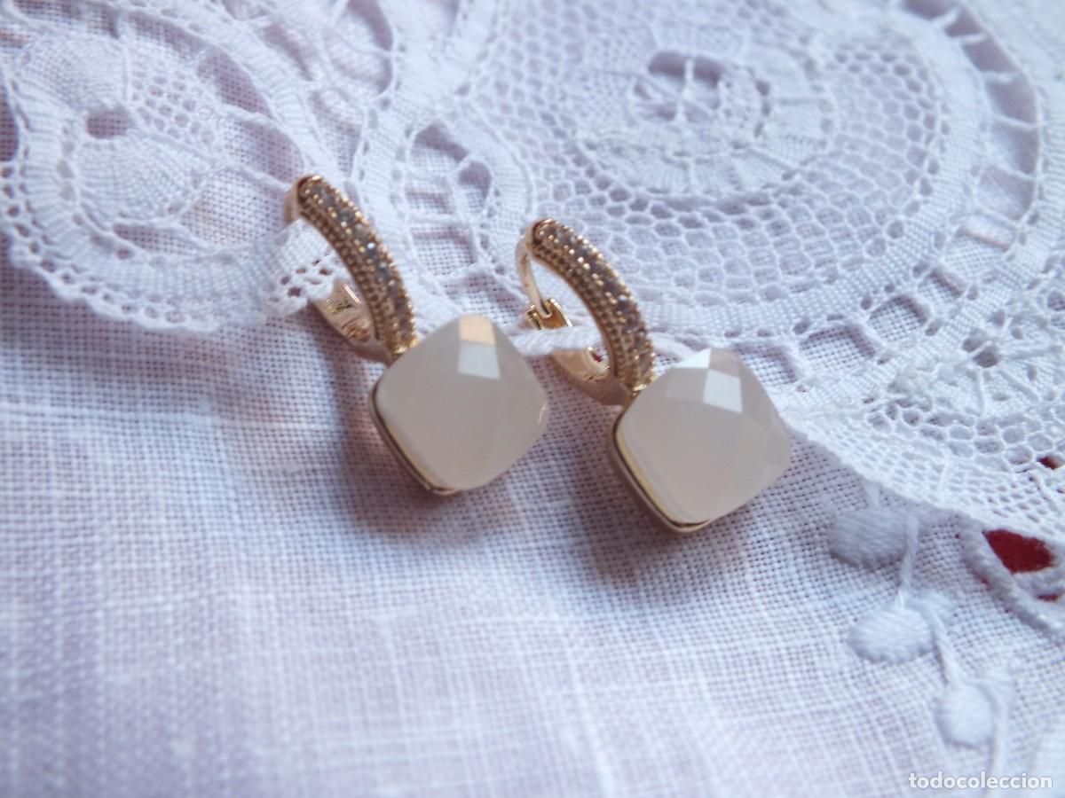 Joyeria: PENDIENTES CHAPADOS CON BRILLANTITOS - Foto 6