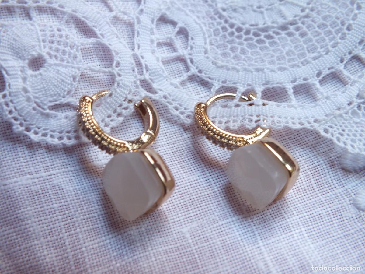 Joyeria: PENDIENTES CHAPADOS CON BRILLANTITOS - Foto 2