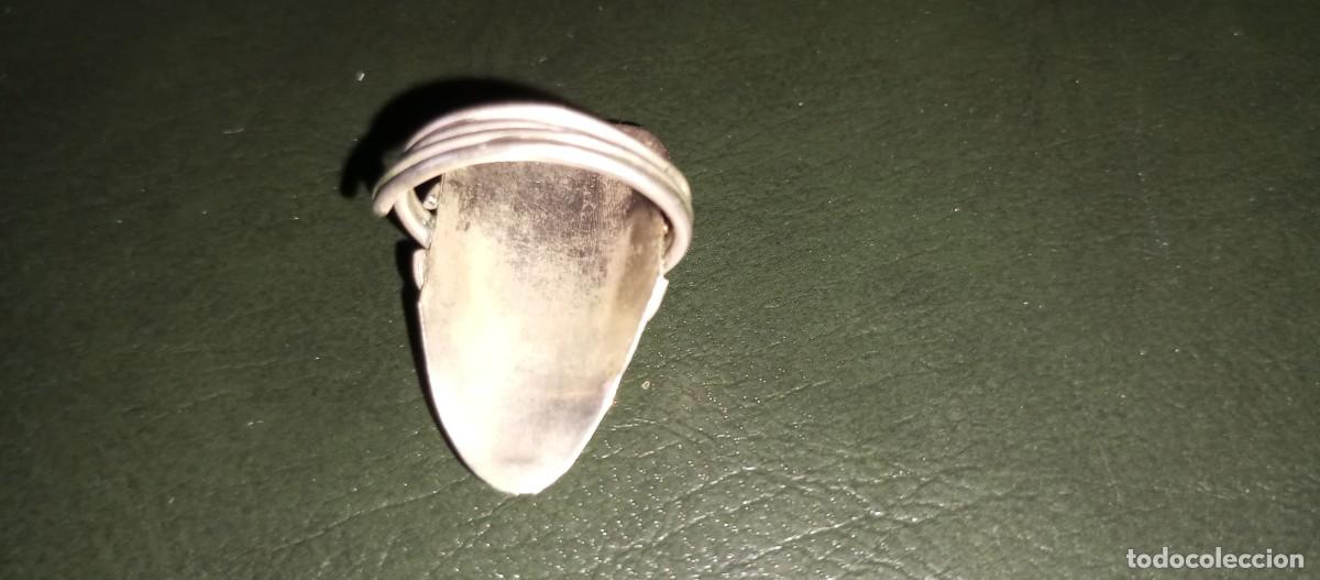 Joyeria: ANILLO DE ALPACA CON CUARZO ROSA, ARO REGULABLE - Foto 2
