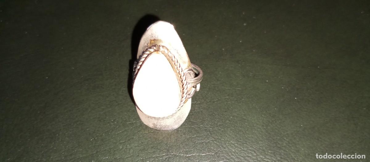Joyeria: ANILLO DE ALPACA CON CUARZO ROSA, ARO REGULABLE - Foto 4