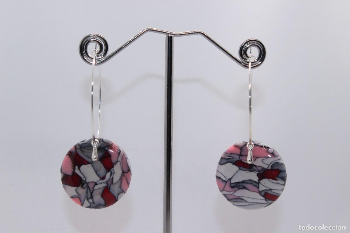 Joyeria: Pendientes artesanales de resina y arcilla - Foto 1
