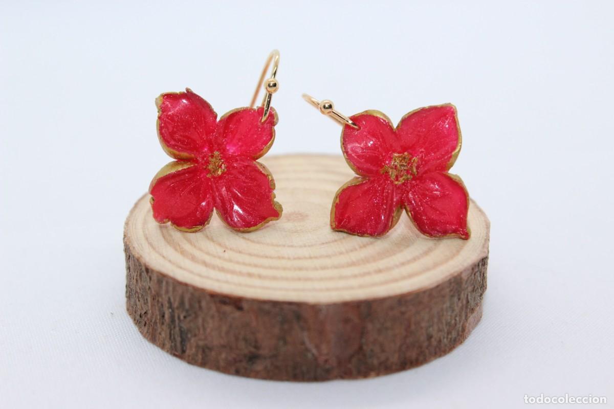 Joyeria: Pendientes colgantes de flores - Foto 1