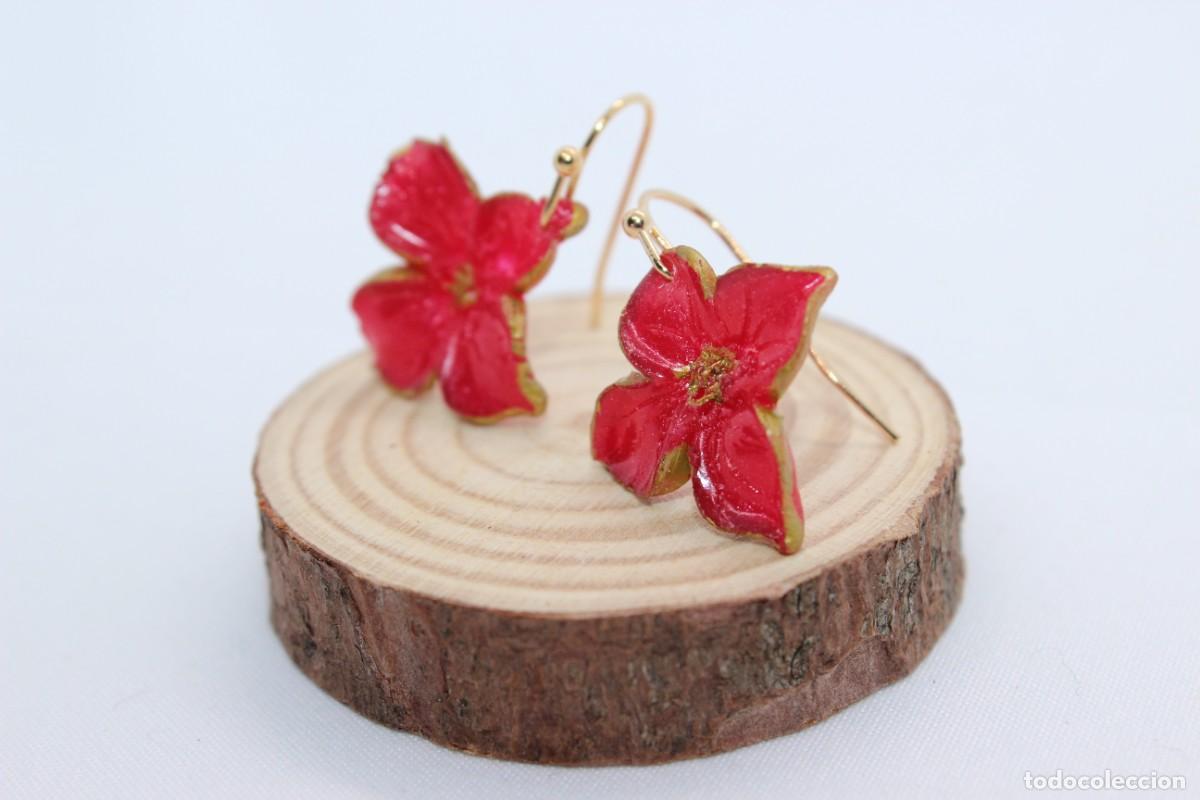 Joyeria: Pendientes colgantes de flores - Foto 2