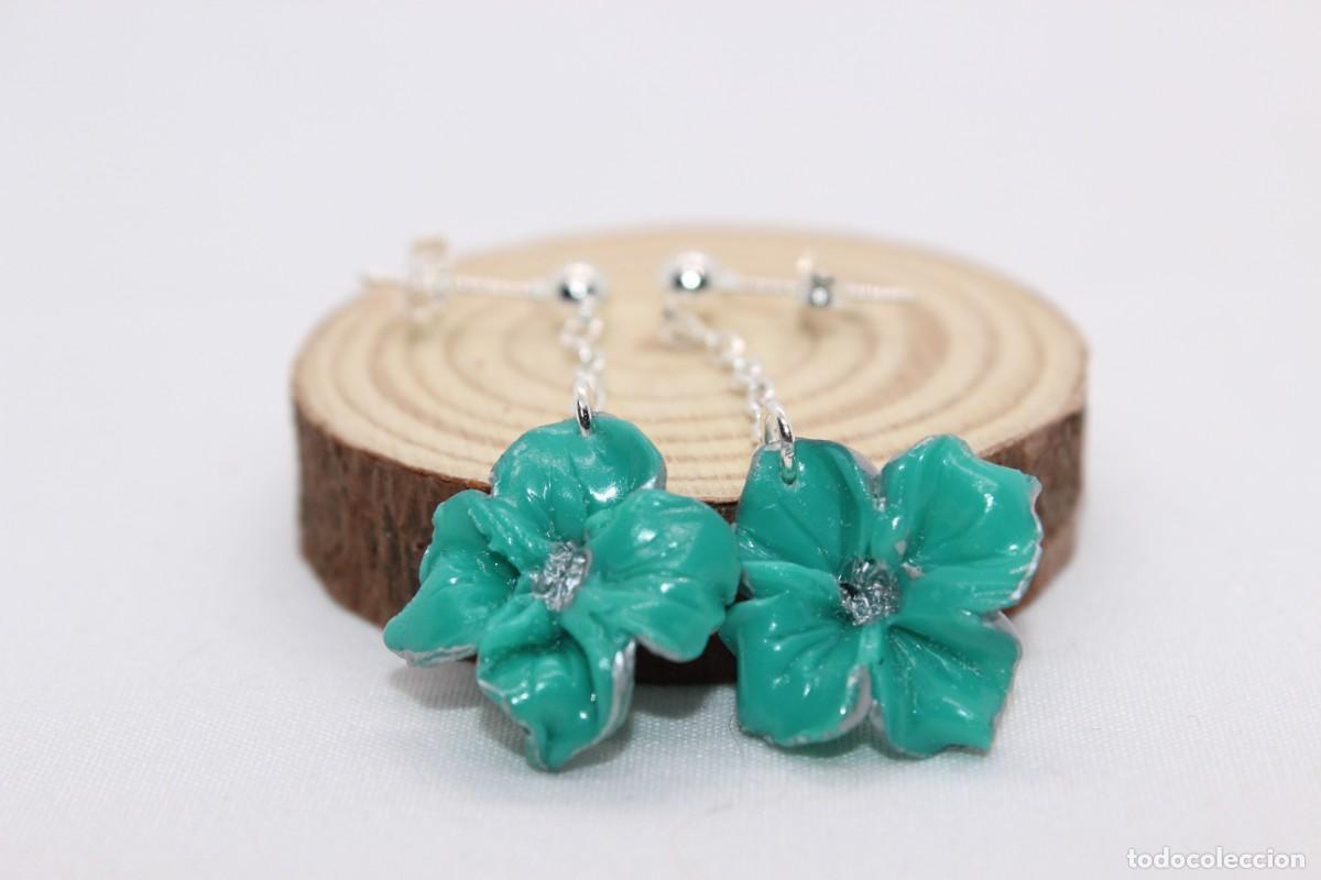 Joyeria: Pendientes colgantes de flores - Foto 1