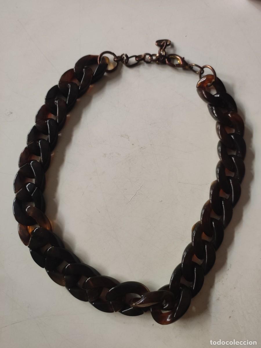Joyeria: Bisuter&iacute;a: Gargantilla marr&oacute;n - Foto 1