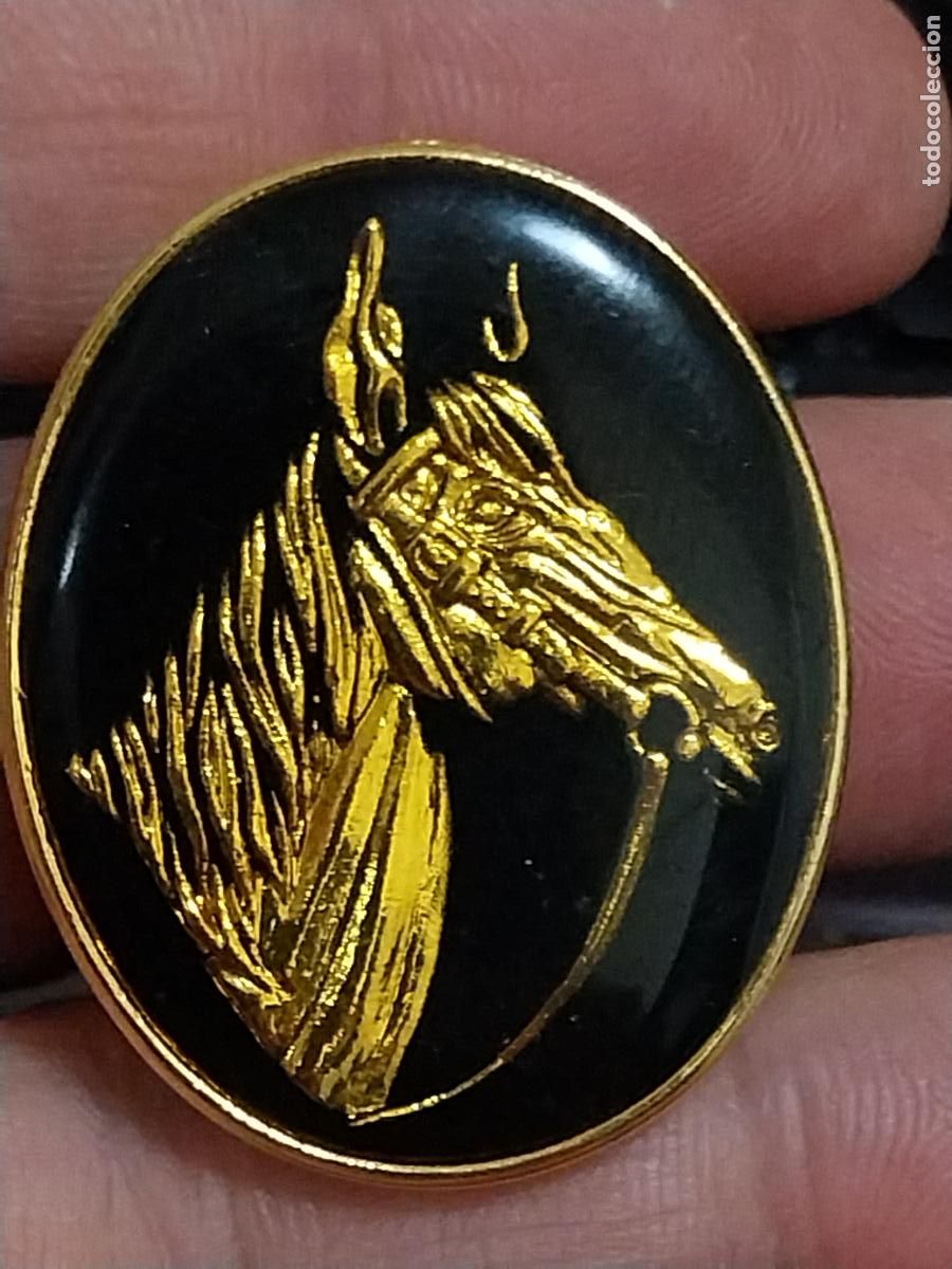 Joyeria: BROCHE OJAL ABRIGO VINTAGE CABALLO 3,8CM ALTO ORIGINAL