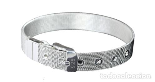 Joyeria: Pulsera cierre cadena de reloj chapada en plata - Foto 1