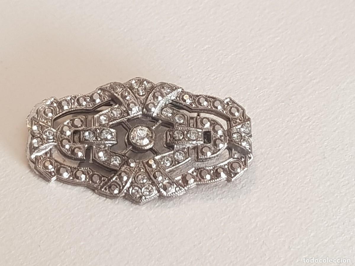Joyeria: Broche plateado con engastes - Foto 1