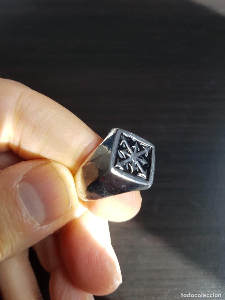 Joyeria: Anillo de acero de la estrella del caos*. --- 21,1 mm. --- - Foto 2