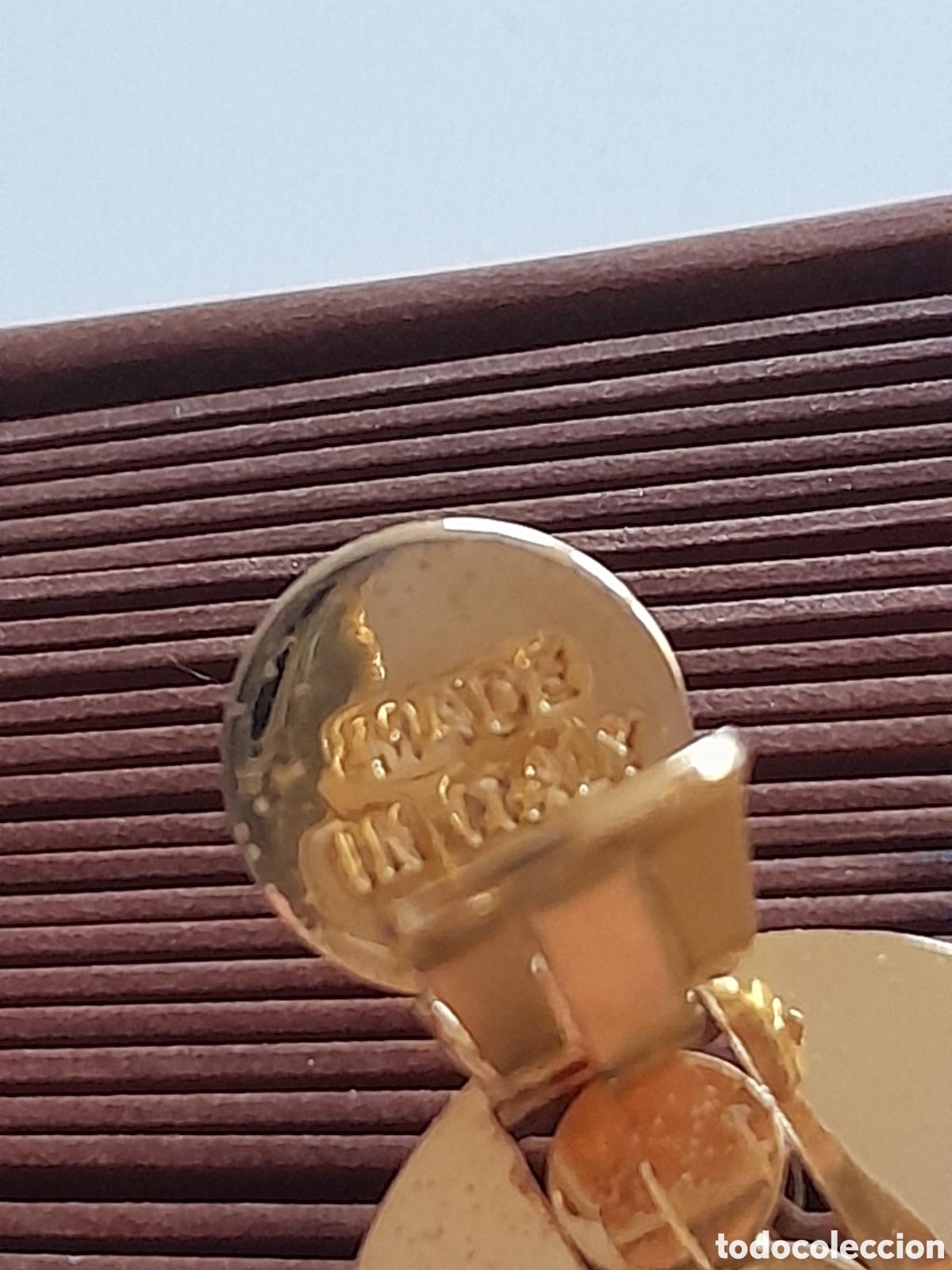 Joyeria: Pendientes chapados en oro con circonios. Clip - Foto 6