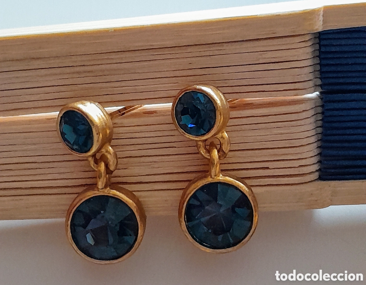 Joyeria: Pendientes Griegos con Cristal azul.predion - Foto 1