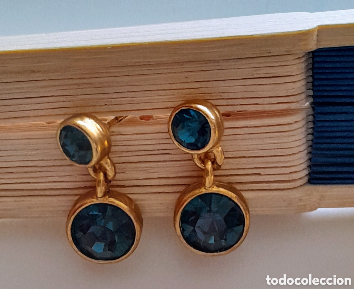 Joyeria: Pendientes Griegos con Cristal azul.predion - Foto 2
