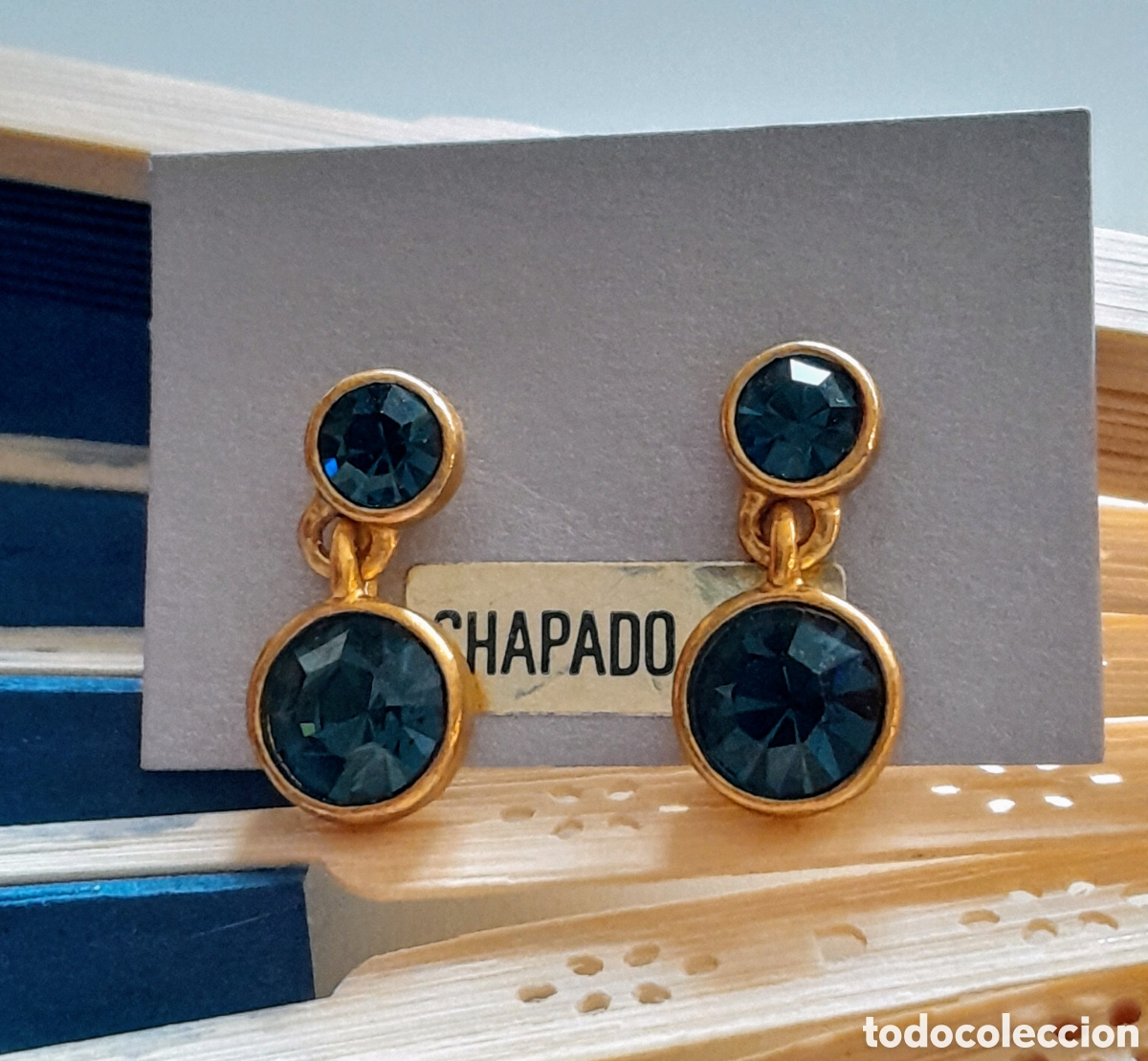 Joyeria: Pendientes Griegos con Cristal azul.predion - Foto 3