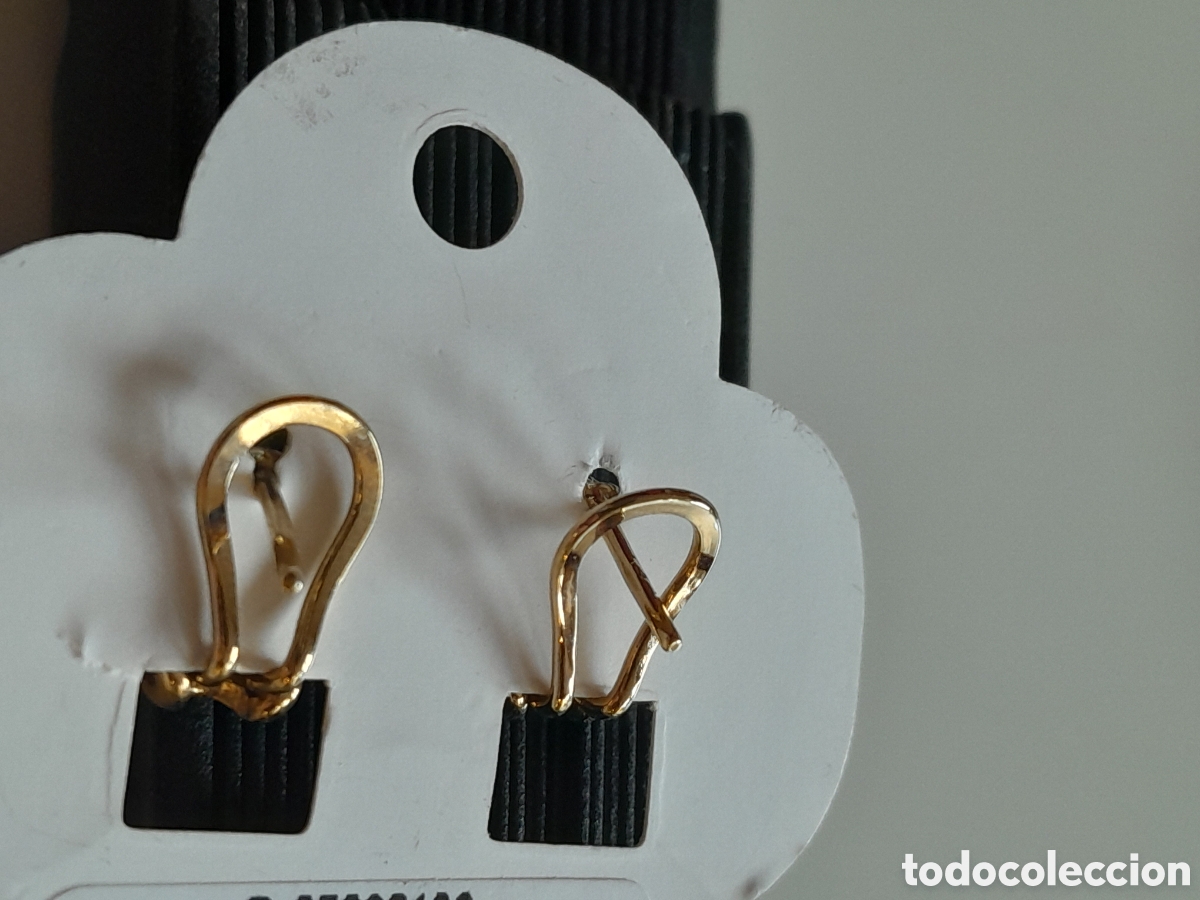 Joyeria: Pendientes chapados con cristales.Omega - Foto 4