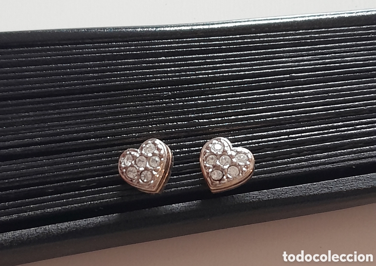 Joyeria: Pendientes chapado en oro con circonios.presion - Foto 2