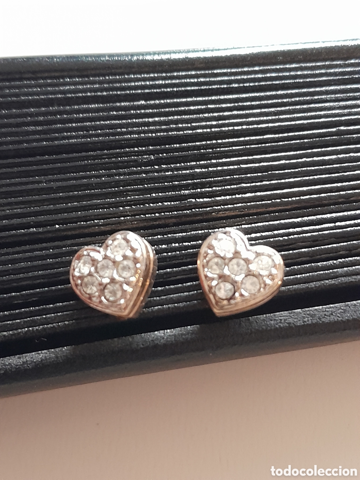 Joyeria: Pendientes chapado en oro con circonios.presion - Foto 1