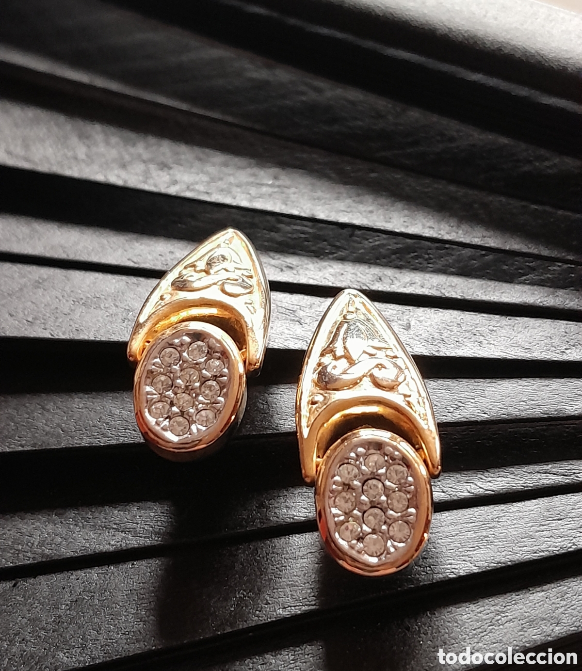 Joyeria: Pendientes Vintage con cristal. Clip - Foto 6