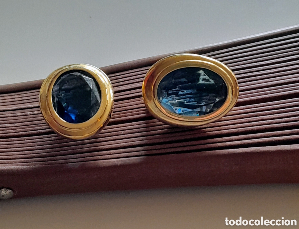 Joyeria: Pendientes con zafiros creados.omega