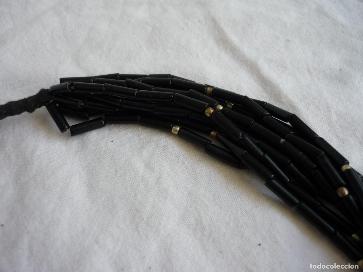 Joyeria: Collar de cuentas de vidrio negro - Foto 5