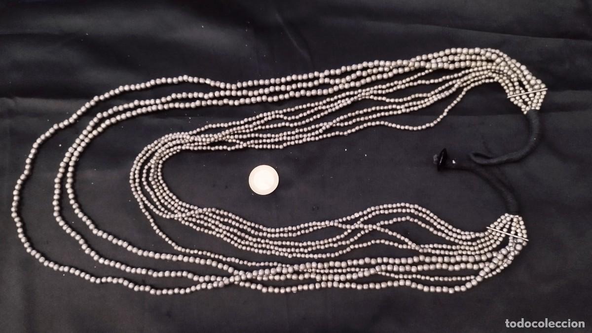 Joyeria: Collar largo plateado con eslabones - Foto 1