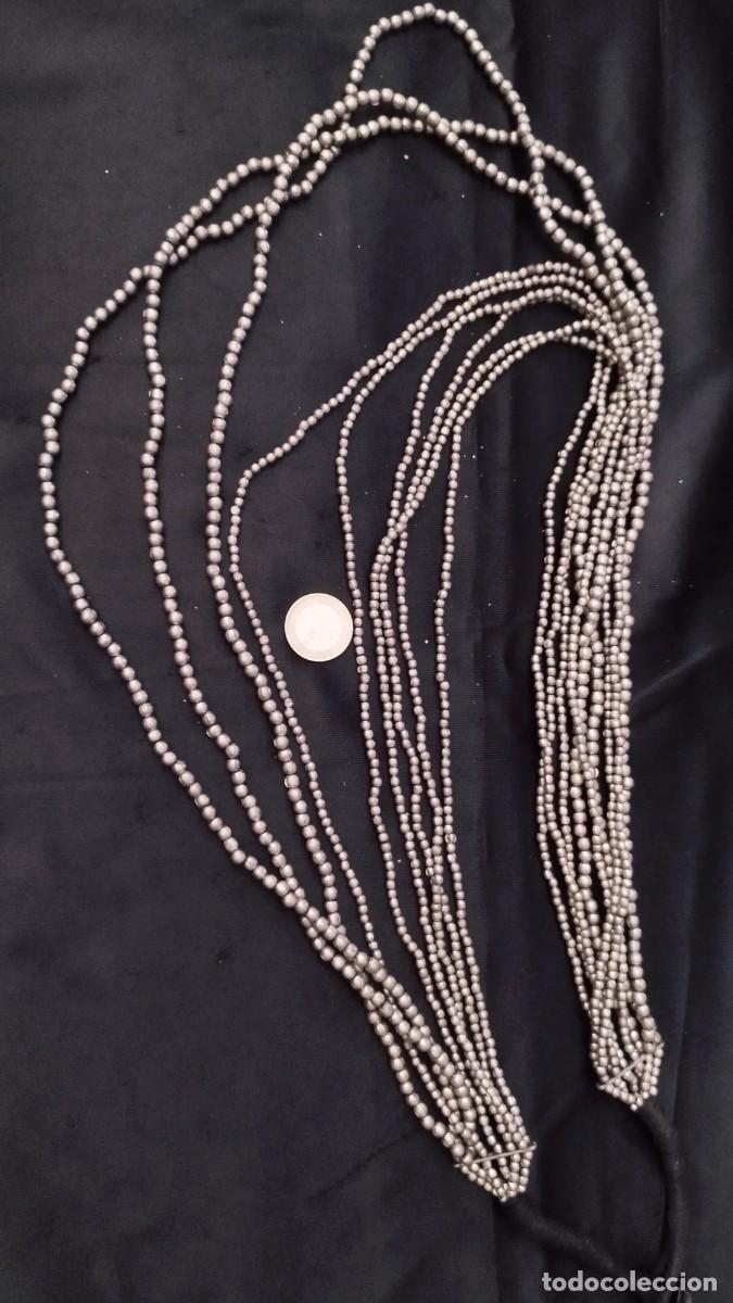 Joyeria: Collar largo plateado con eslabones - Foto 3