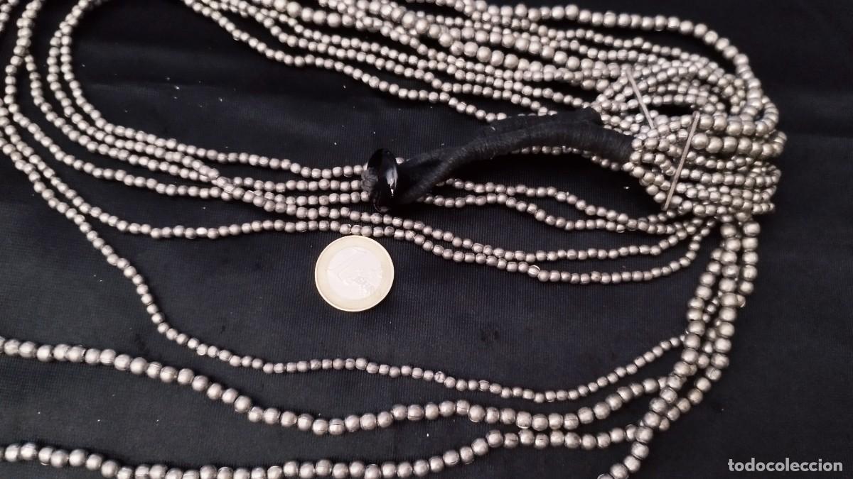 Joyeria: Collar largo plateado con eslabones - Foto 4