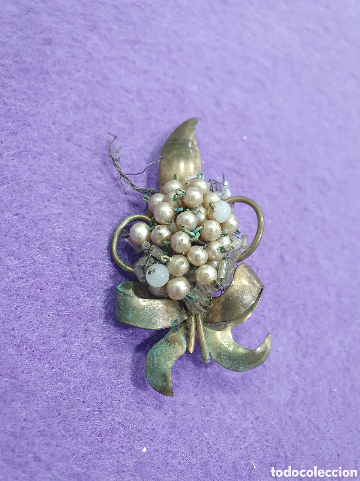 Joyeria: Broche vintage dorado. (L102) - Foto 1
