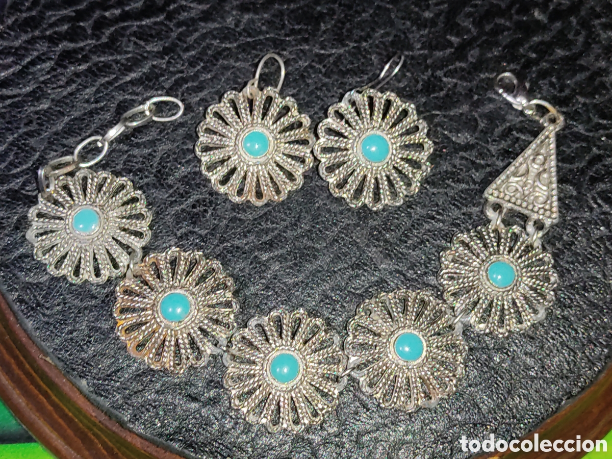 Joyeria: Pulsera y pendientes,a&ntilde;os 70. - Foto 3