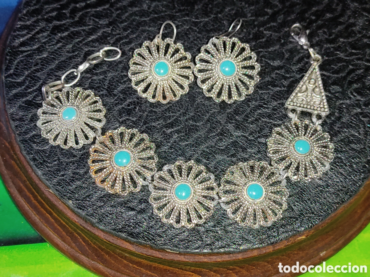 Joyeria: Pulsera y pendientes,a&ntilde;os 70. - Foto 1