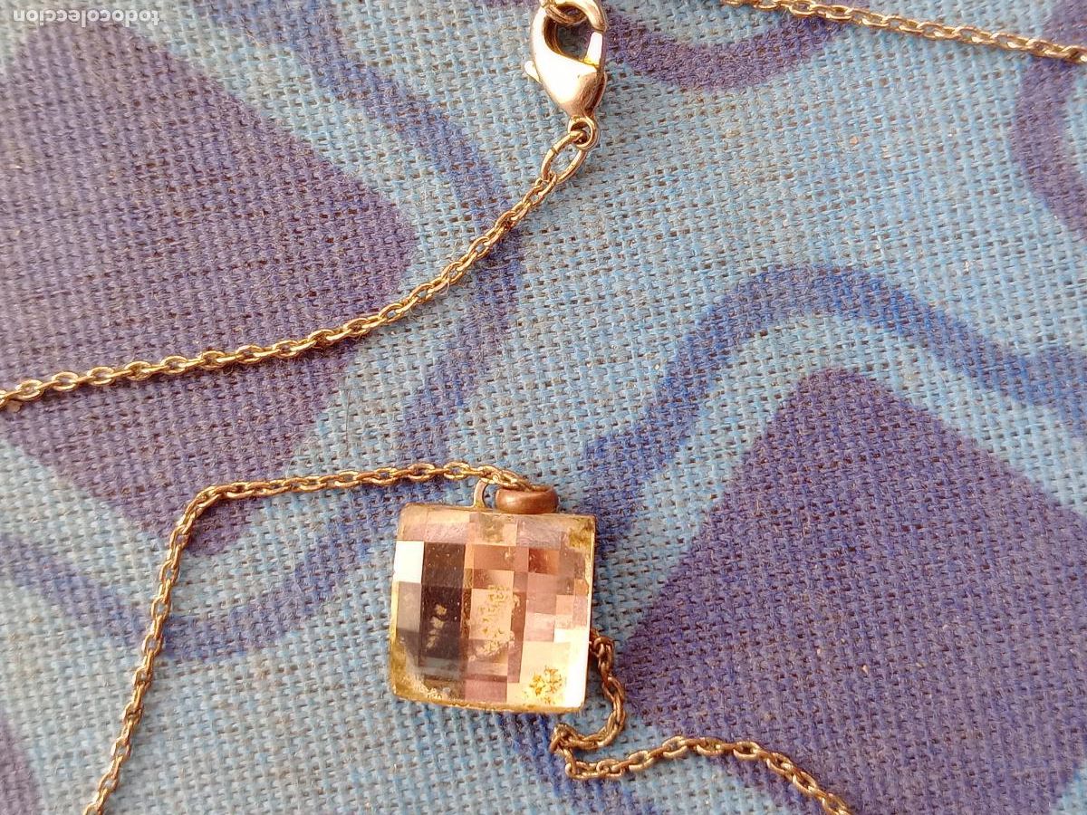 Joyeria: Colgante de cristal con cadena