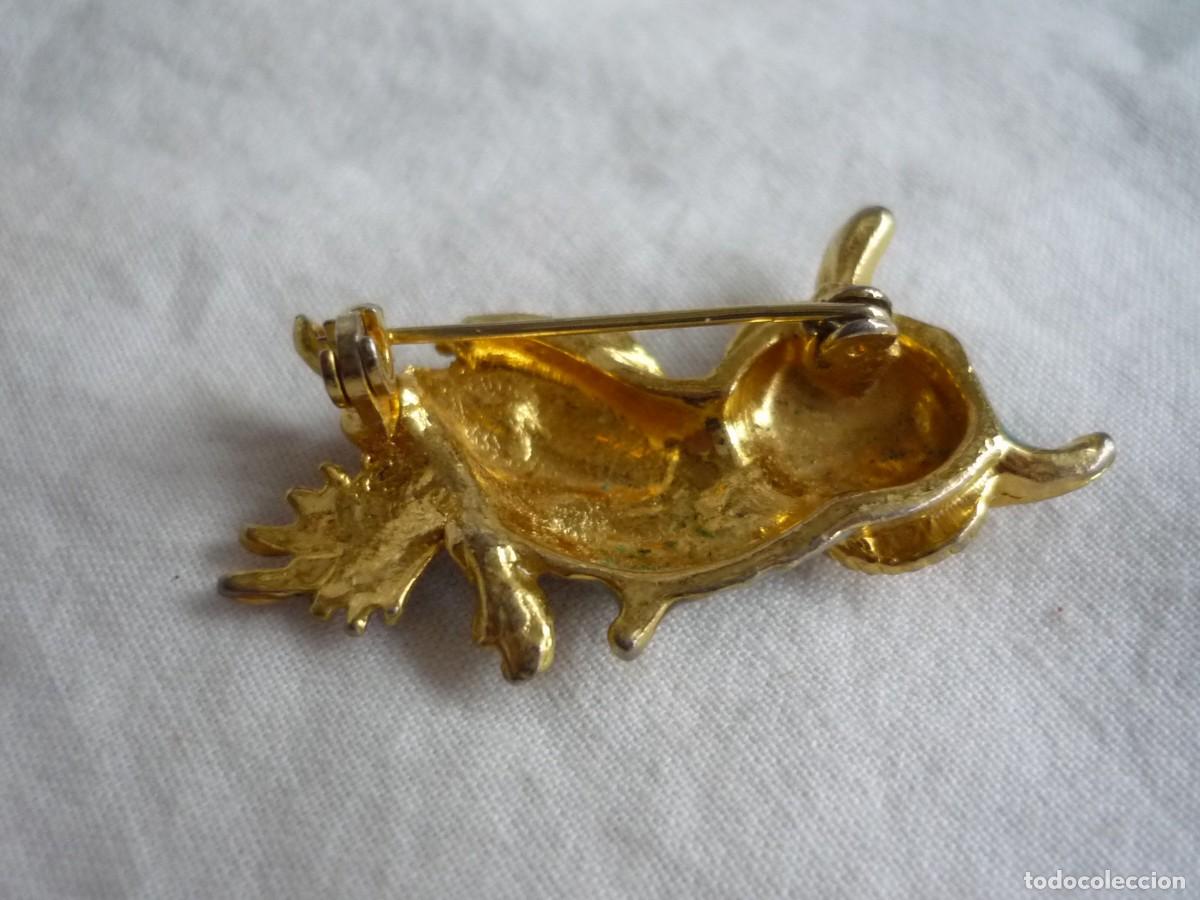 Joyeria: Broche en metal lacado con forma de buho - Foto 5