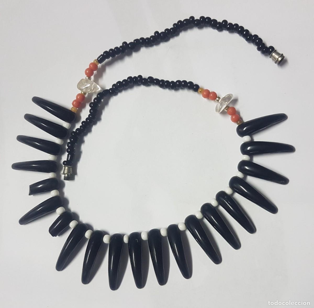 Joyeria: Collar de coral negro o imitaci&oacute;n - Foto 1