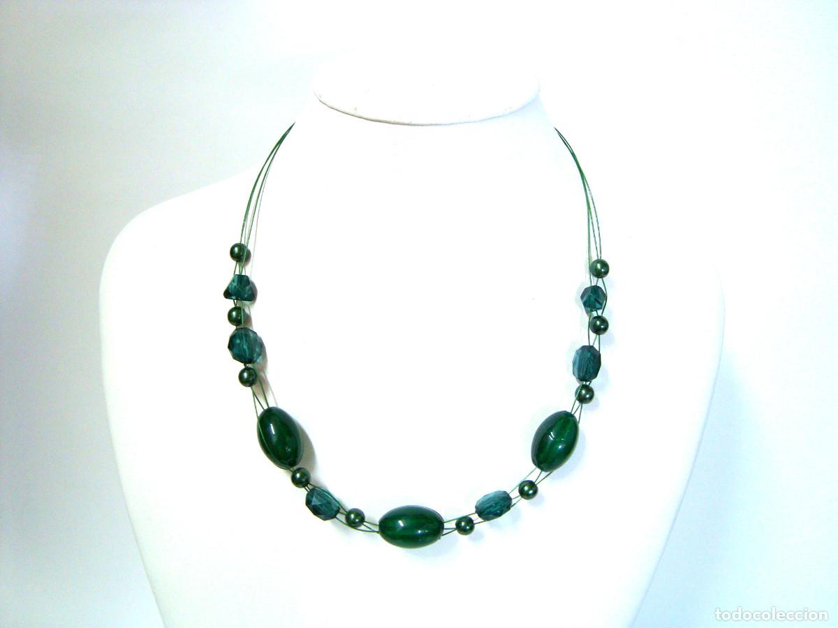 Joyeria: Collar corto color verde, A&ntilde;o 2000, Nuevo - Foto 2