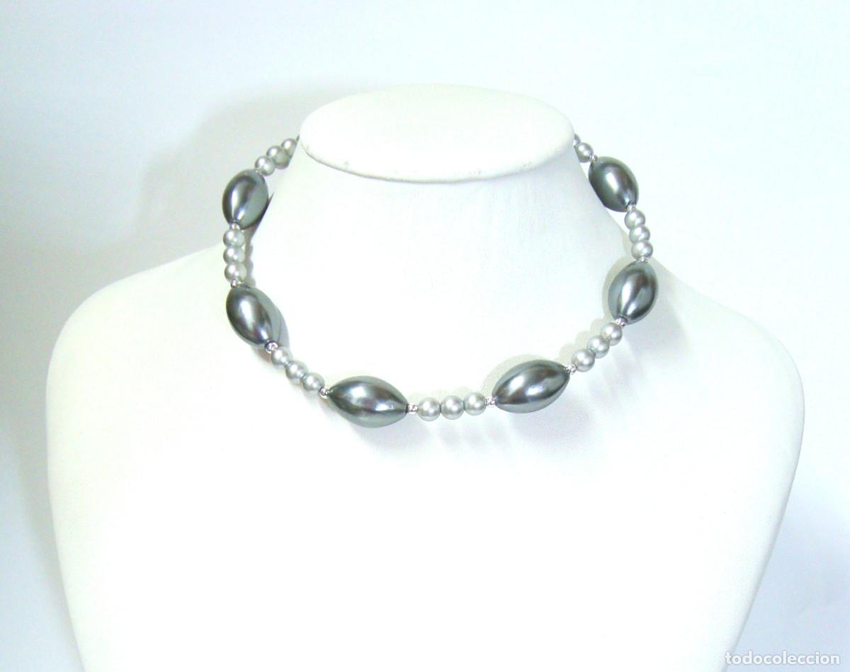 Joyeria: Gargantilla color gris combinado, A&ntilde;o 2000, Nueva - Foto 1