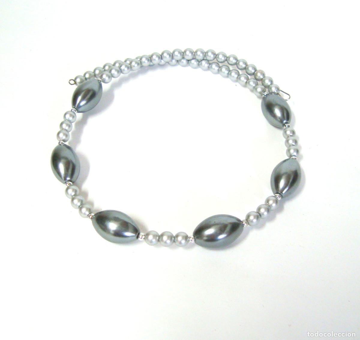 Joyeria: Gargantilla color gris combinado, A&ntilde;o 2000, Nueva - Foto 3