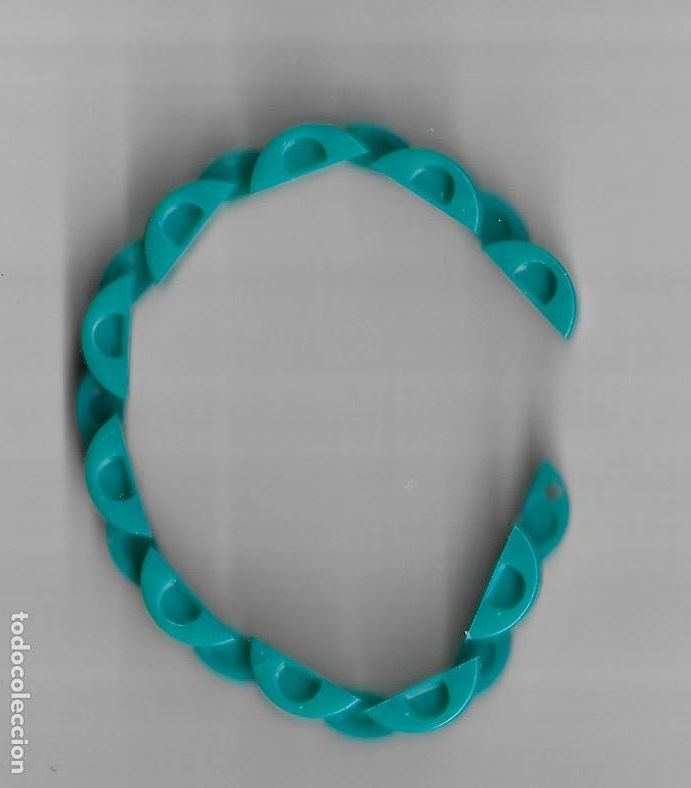 Joalharia: ANTIGUA PULSERA PASTA - TIPO PLASTICO - A&Ntilde;OS 40 - VERDE - LARGO 20 CM. DIAMETRO 6 CM
