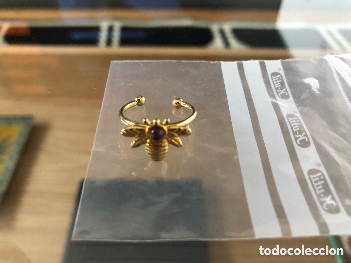 Joyeria: Anillo aro piercing pendiente abeja con perla para nariz y oreja - Foto 1