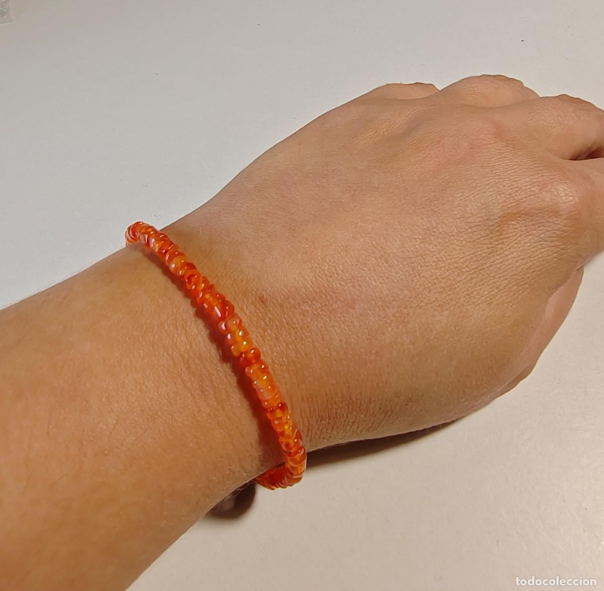 Joyeria: Pulsera de &Aacute;gatas Naranjas - Foto 2