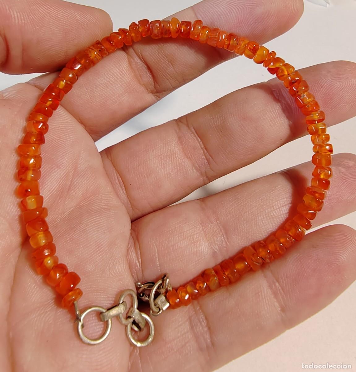 Joyeria: Pulsera de &Aacute;gatas Naranjas - Foto 3