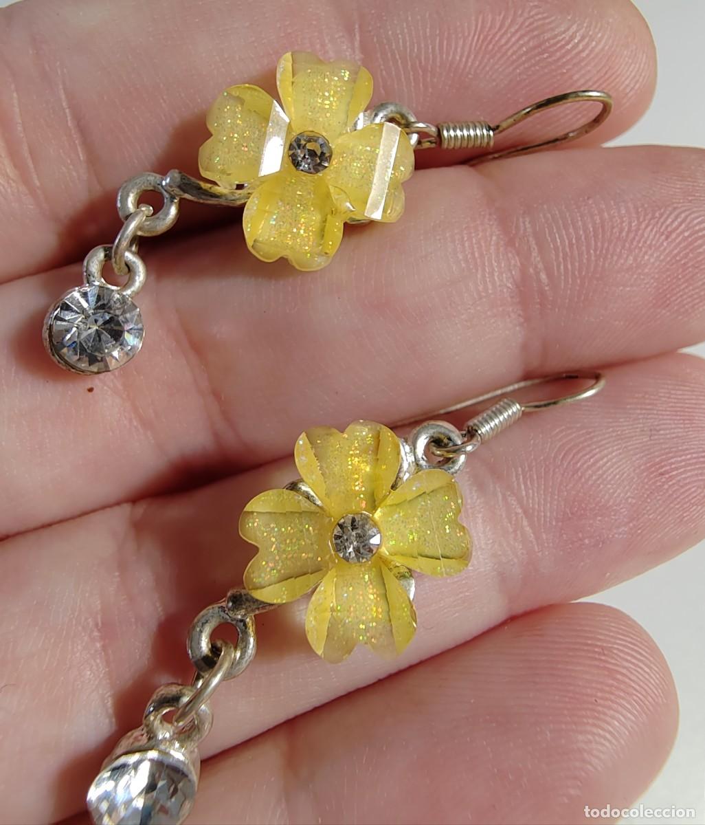 Joyeria: Pendientes de flores vitrificadas - Foto 4