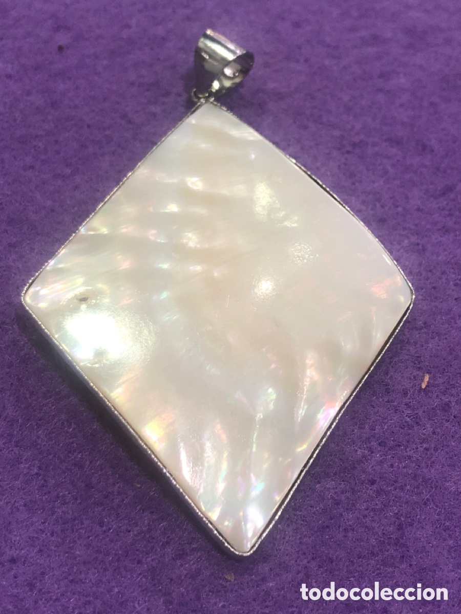 Joyeria: Colgante de nacar con perlas (L9) - Foto 2