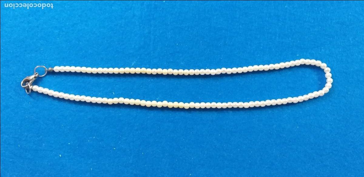 Joyeria: Collar o GARGANTILLA con cuentas blancas - Foto 3