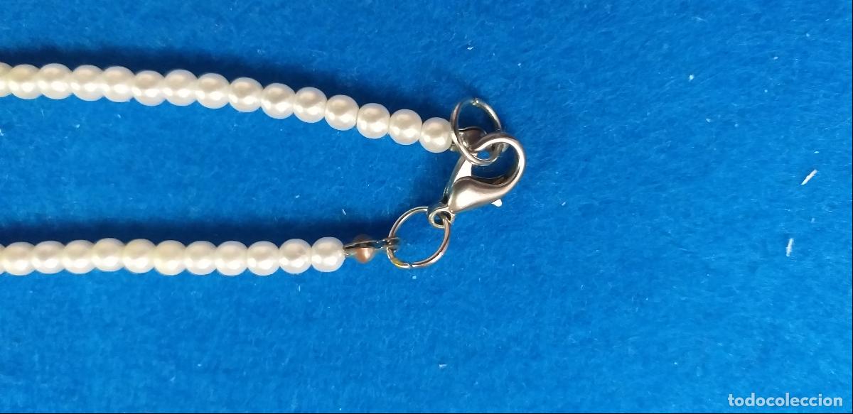 Joyeria: Collar o GARGANTILLA con cuentas blancas - Foto 5