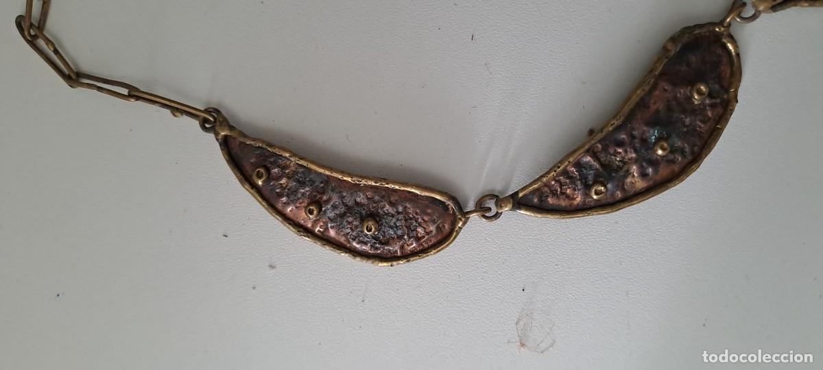 Joyeria: Gargantilla de bronce labrado y con relieves - Foto 3
