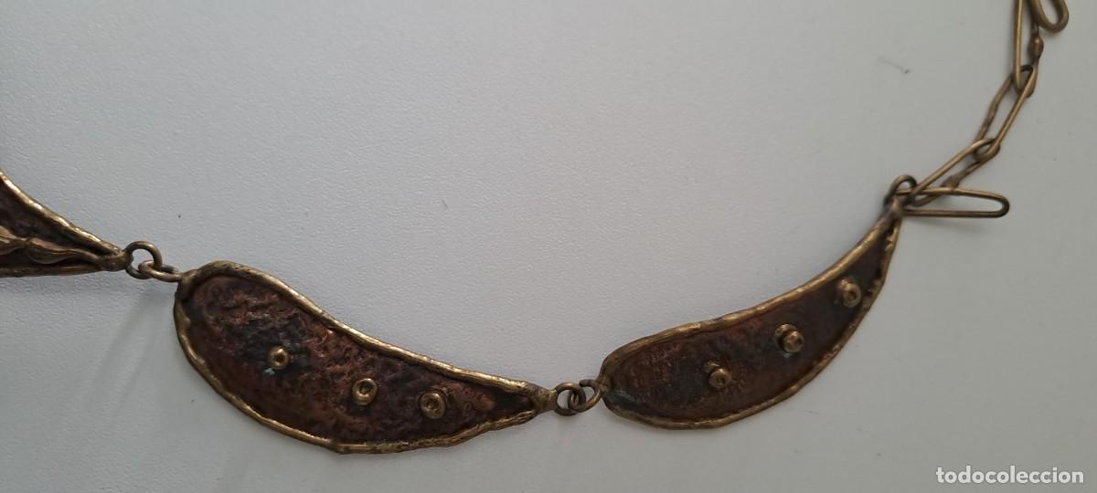 Joyeria: Gargantilla de bronce labrado y con relieves - Foto 4